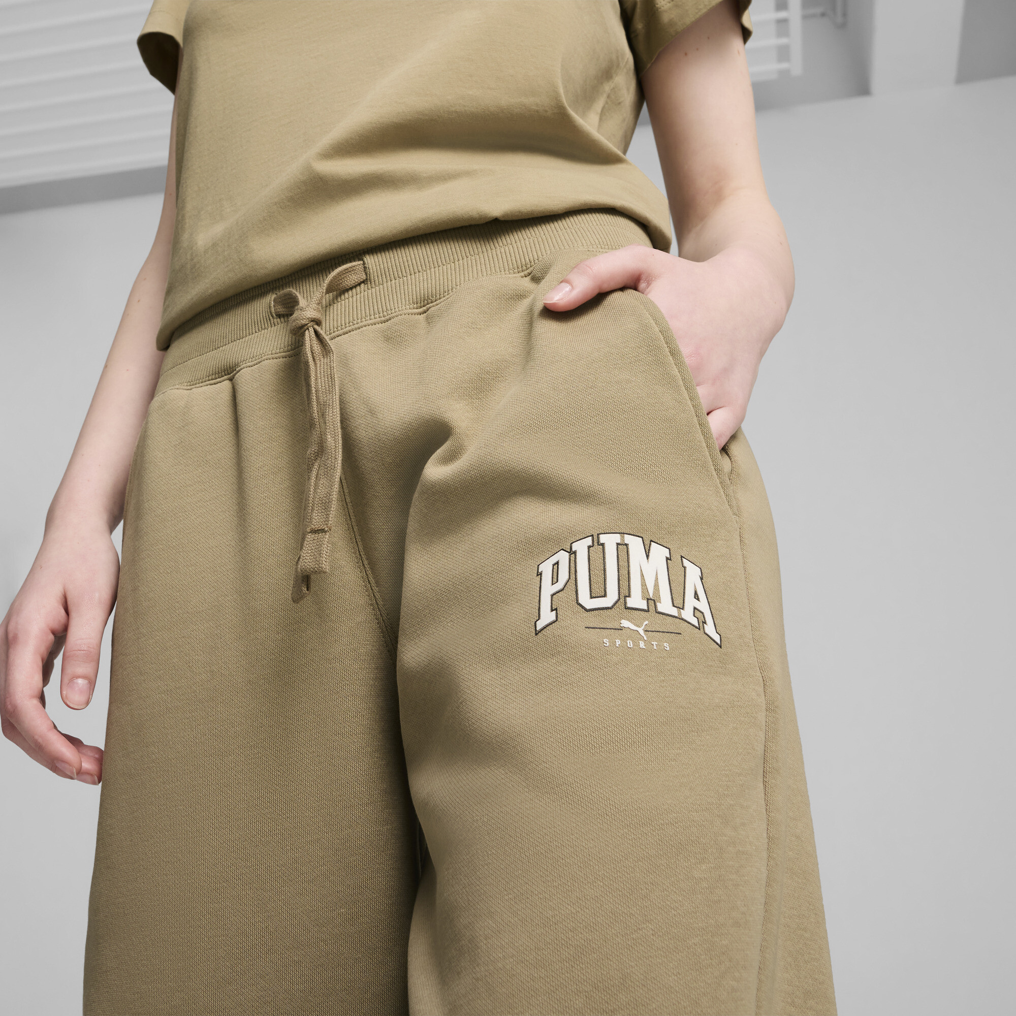 Women's Puma SQUAD Pants, Beige, Size M, Clothing