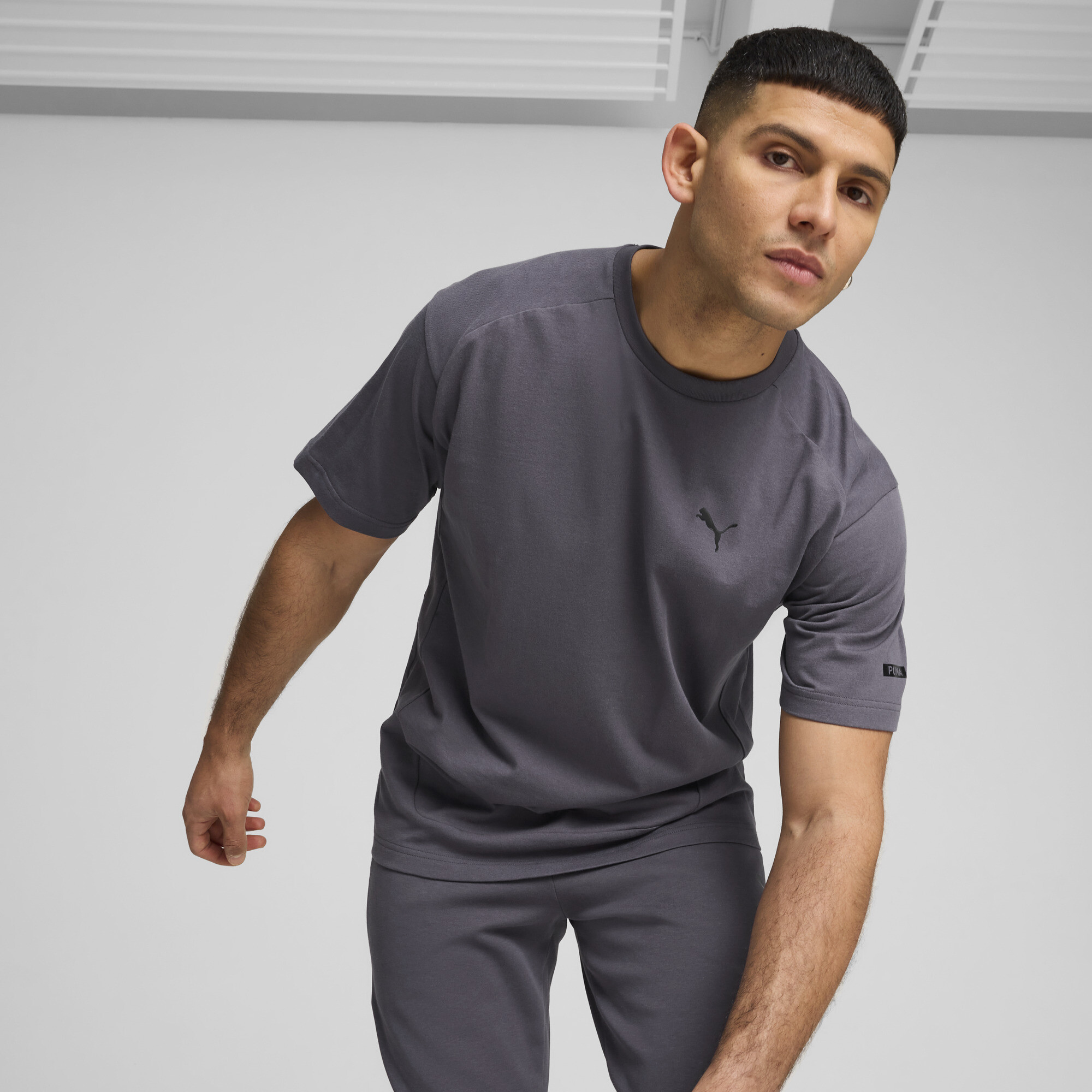 Puma RAD/CAL T-Shirt Herren | Mit Plain | Galactic Gray | Größe: M