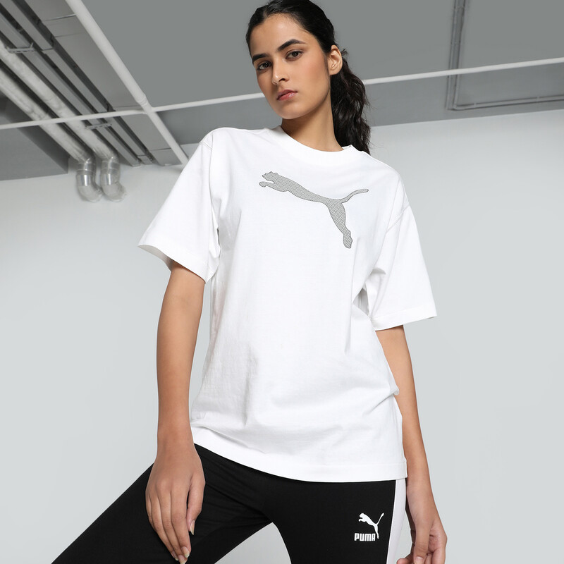 

Women's PUMA HER Graphic Relaxed Fit Tee