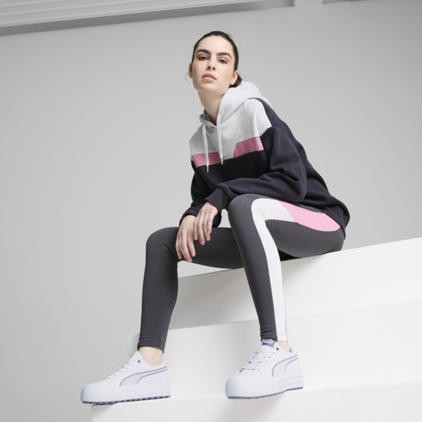 PUMA POWER Hoodie Women, Galactic Gray, large-ZAF