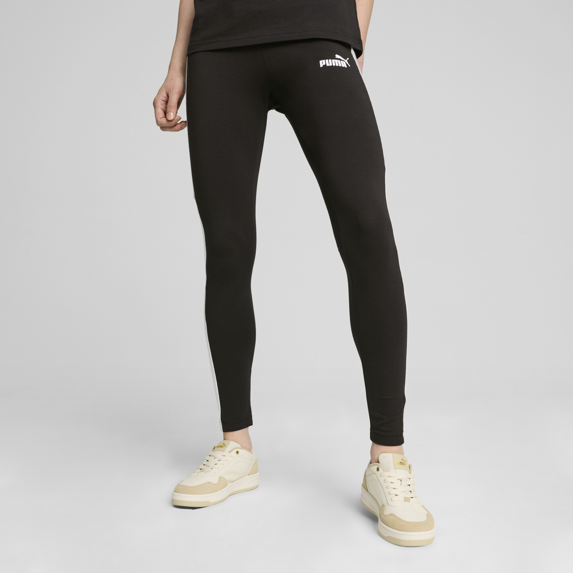 Puma POWER Leggings Damen | Mit Color Blocking | Black | Größe: XS