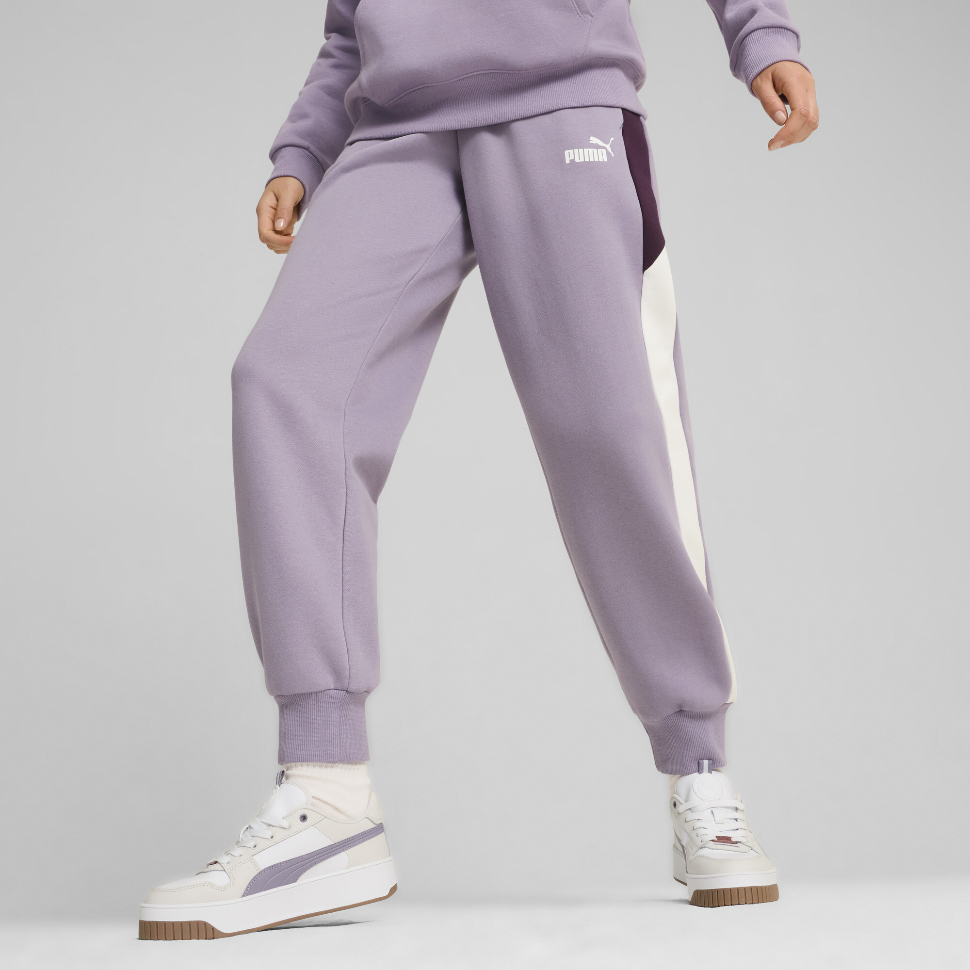 Puma POWER Hose Damen | Mit Color Blocking | Pale Plum | Größe: M