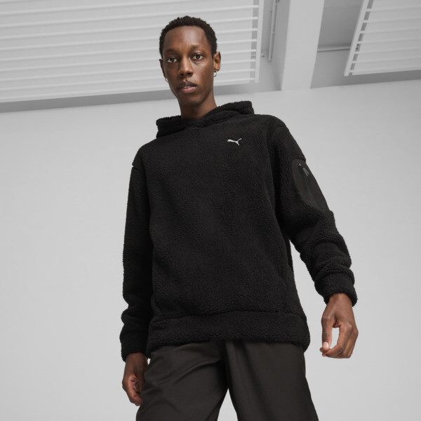 Puma Open Road Winterized Hoodie Men In Black