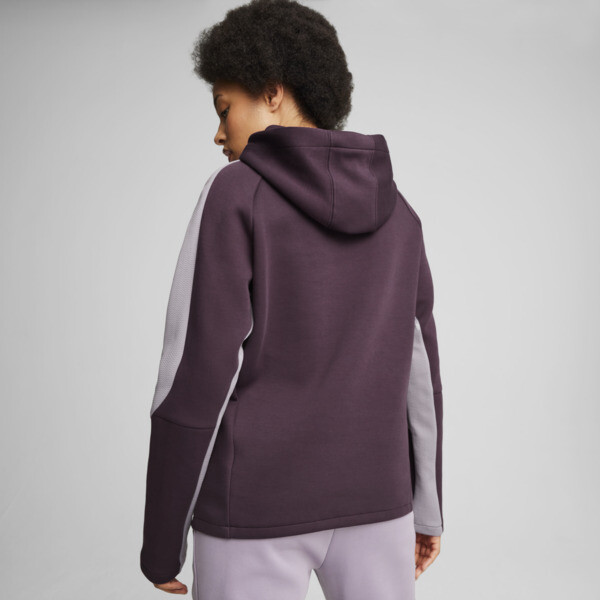 EVOSTRIPE Hoodie Women, Midnight Plum, large-ZAF