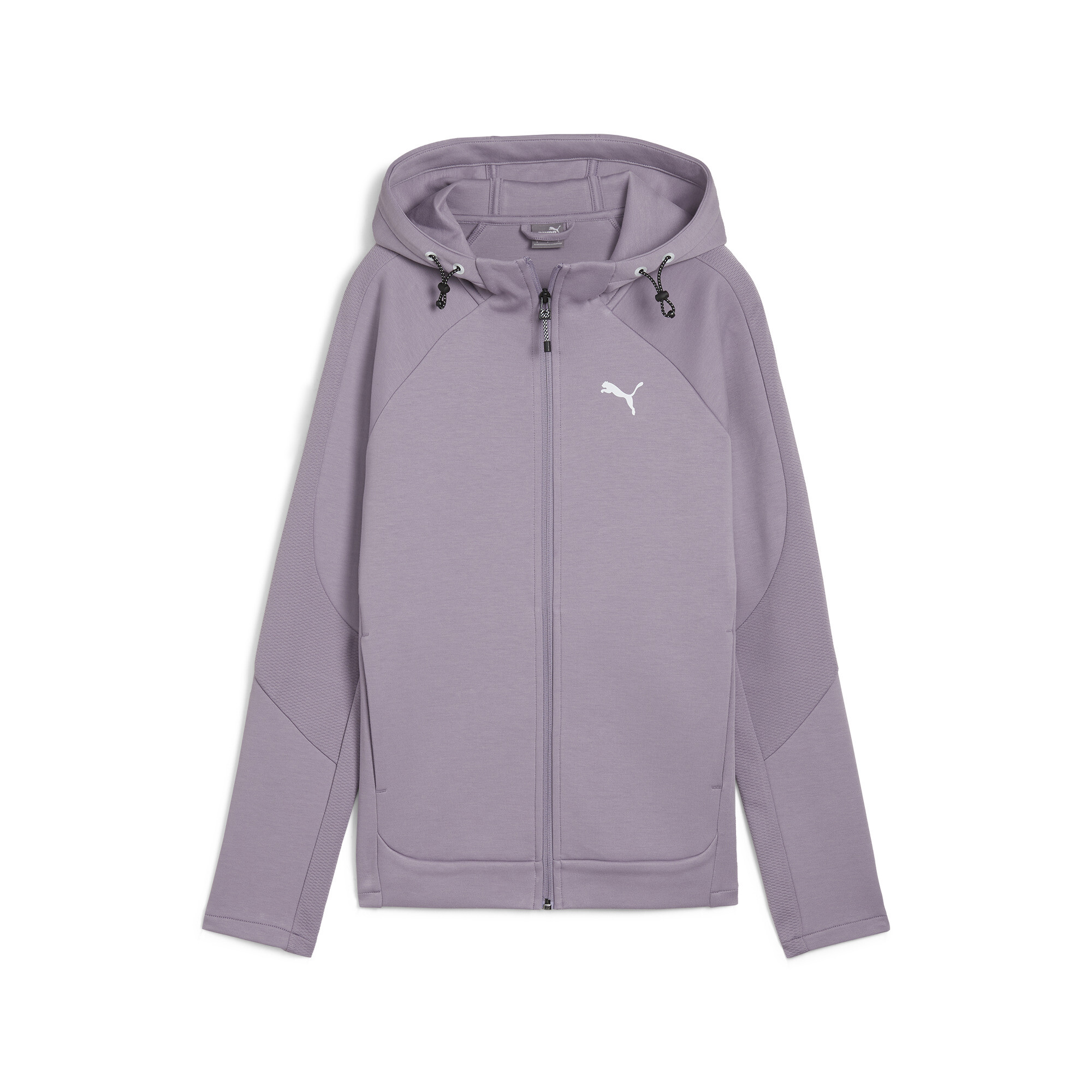 Women's PUMA EVOSTRIPE Full-Zip Hoodie Women In Purple, Size Large, Cotton