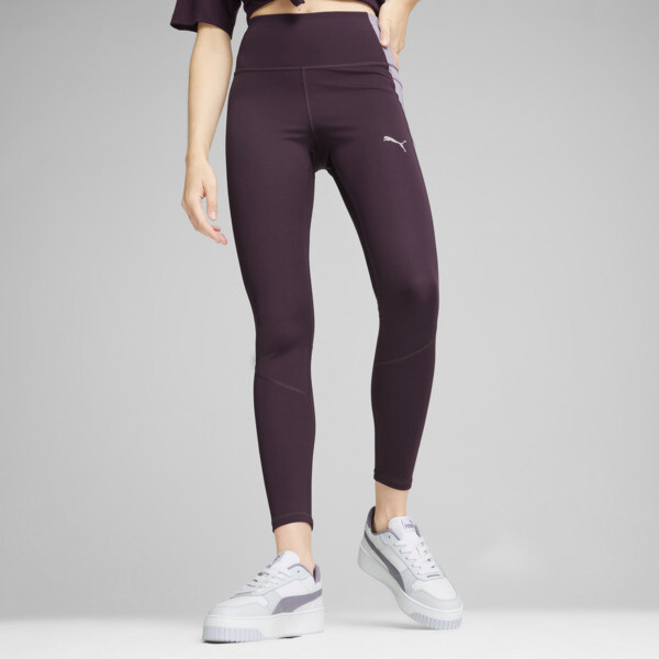 EVOSTRIPE Tights Women, Midnight Plum, large-ZAF