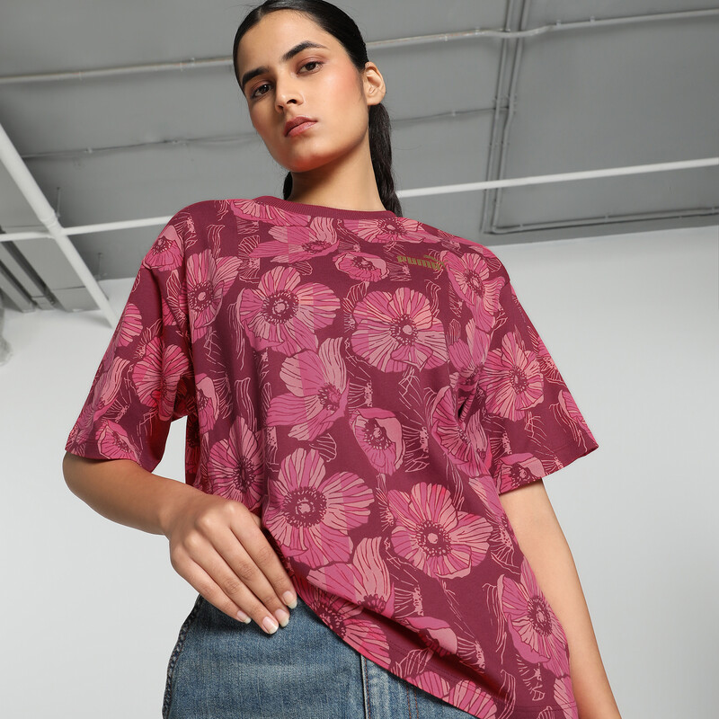 

Women's PUMA CLASS ACT Graphic Relaxed Fit Tee