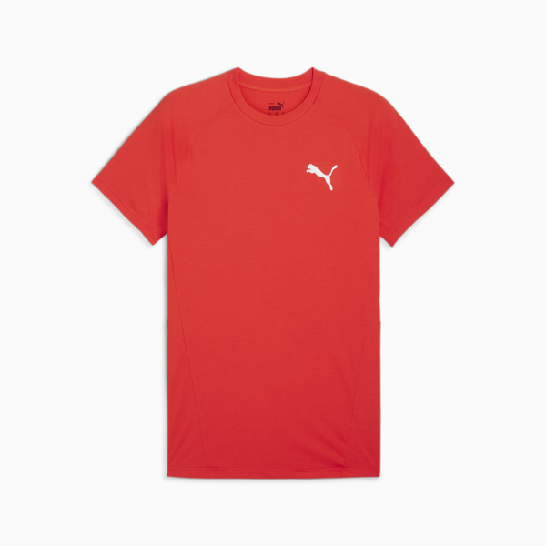 EVOSTRIPE Tee Men, Redmazing, swatch-ZAF