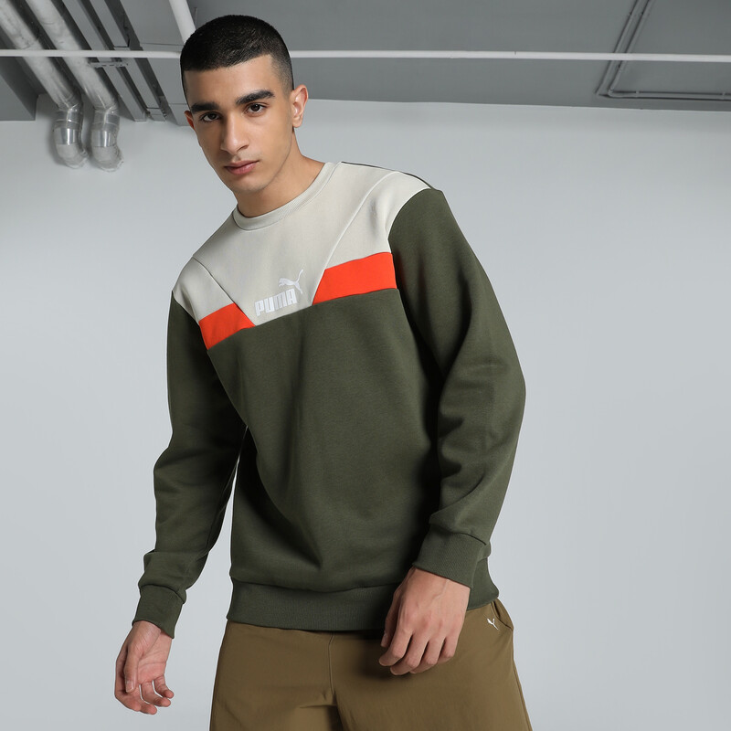 Men's PUMA POWER Crew-Neck Sweatshirt