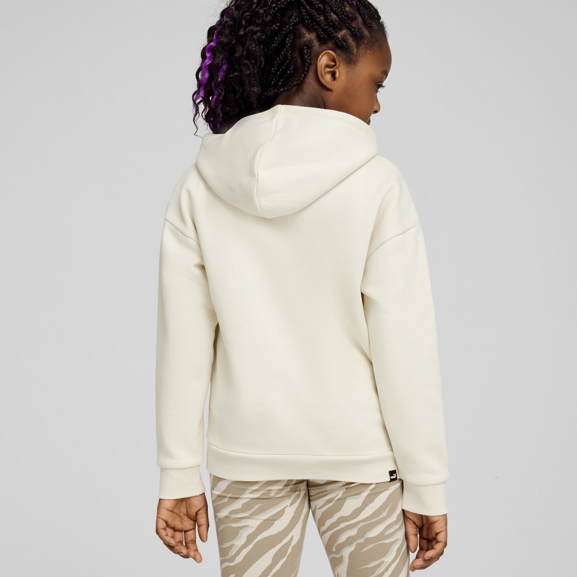 Puma ESS+ ANIMAL Hoodie Youth, White, Size 13-14Y, Kids