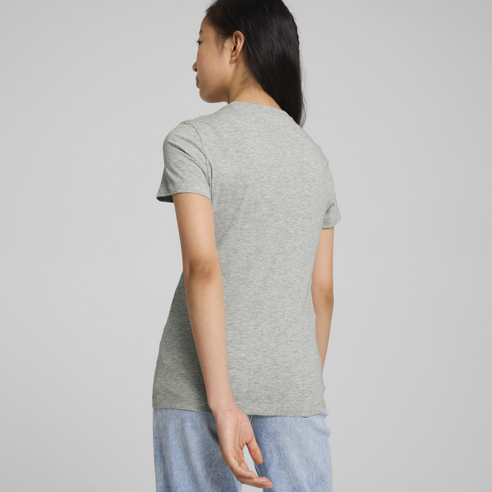 Women's Puma SQUAD Tee Youth, Gray, Size 13-14Y, Clothing