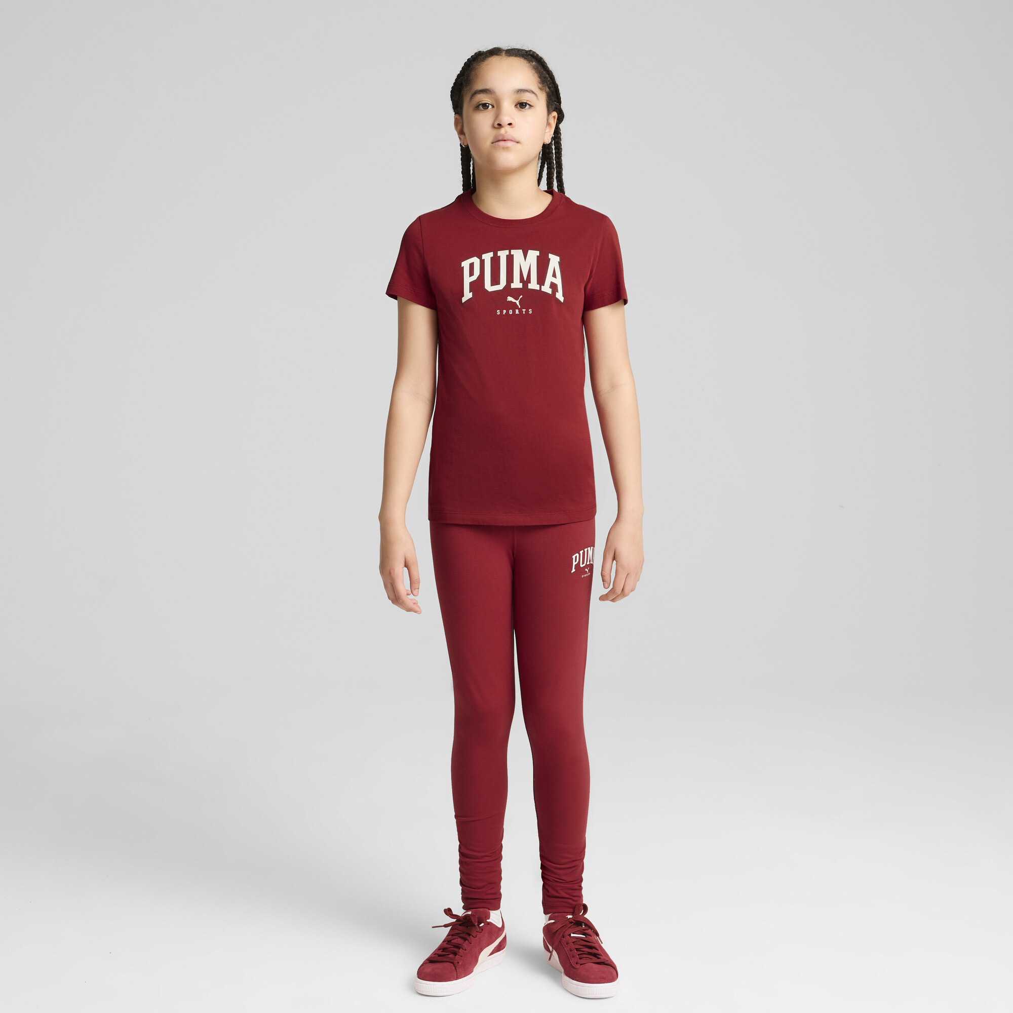 Women's Puma SQUAD Tee Youth, Red, Size 13-14Y, Age