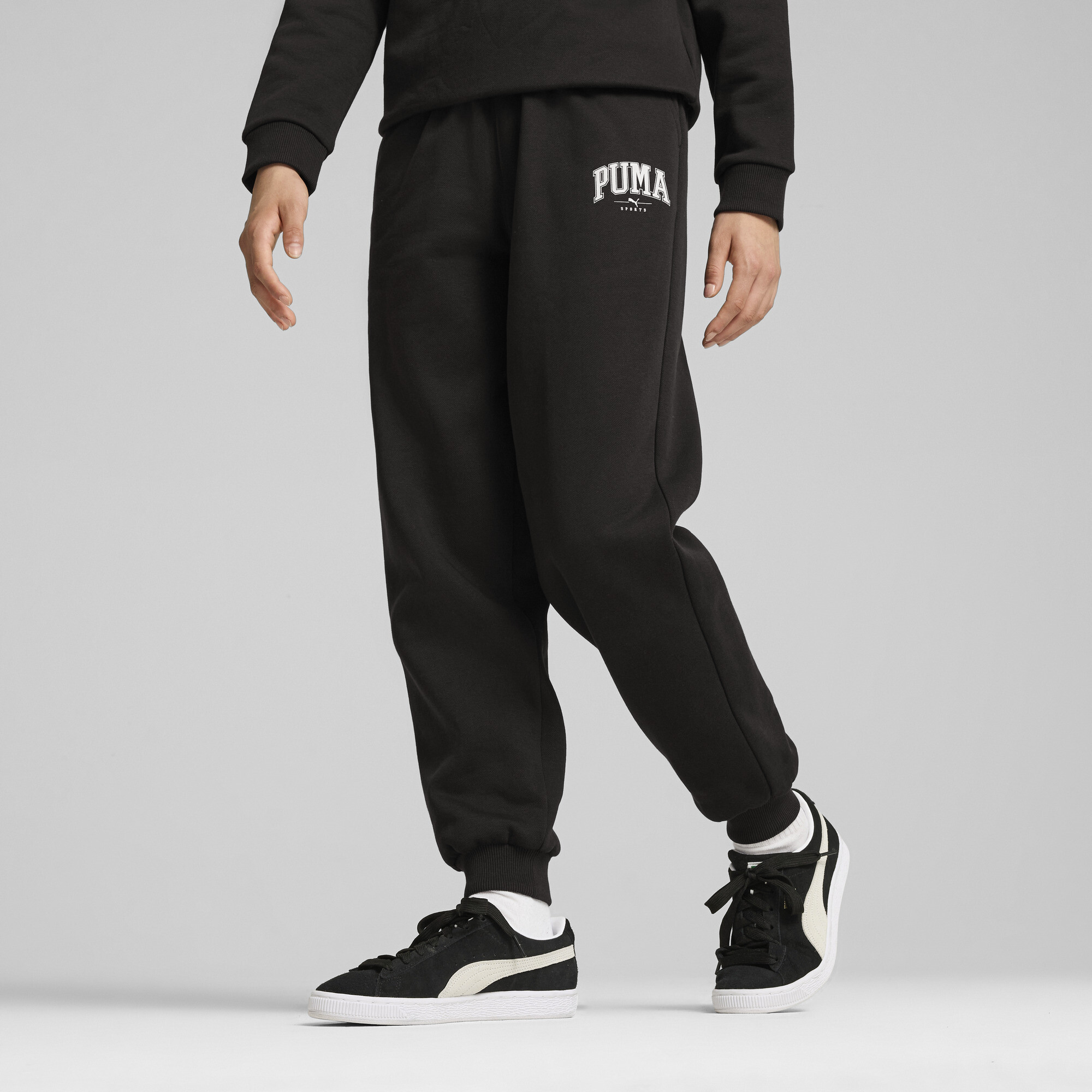 Puma SQUAD Jogginghose Teenager Für Damen Für Kinder | Mit Print | Black | Größe: 7-8Y