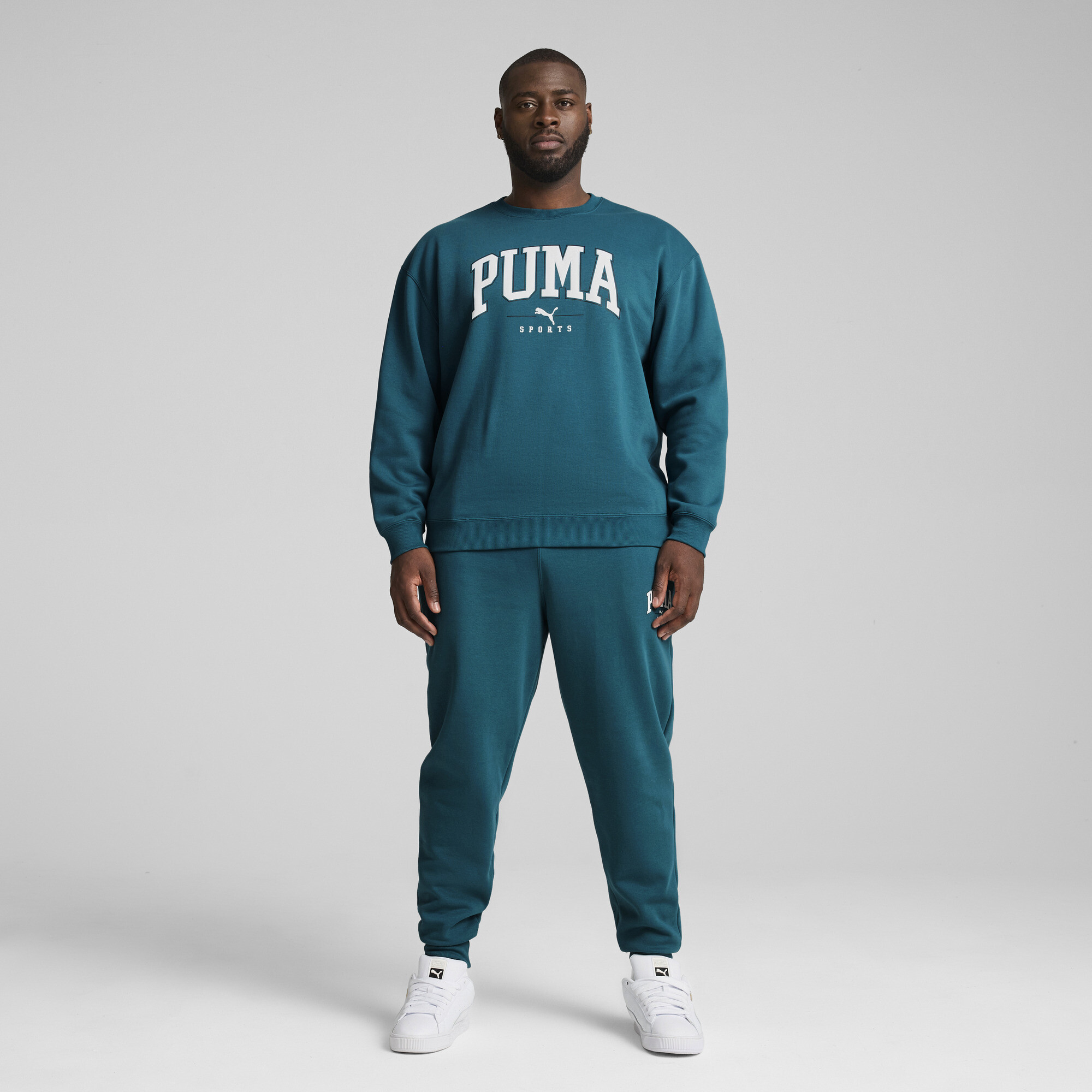 Men's Puma SQUAD Crewneck, Green, Size XS, Clothing