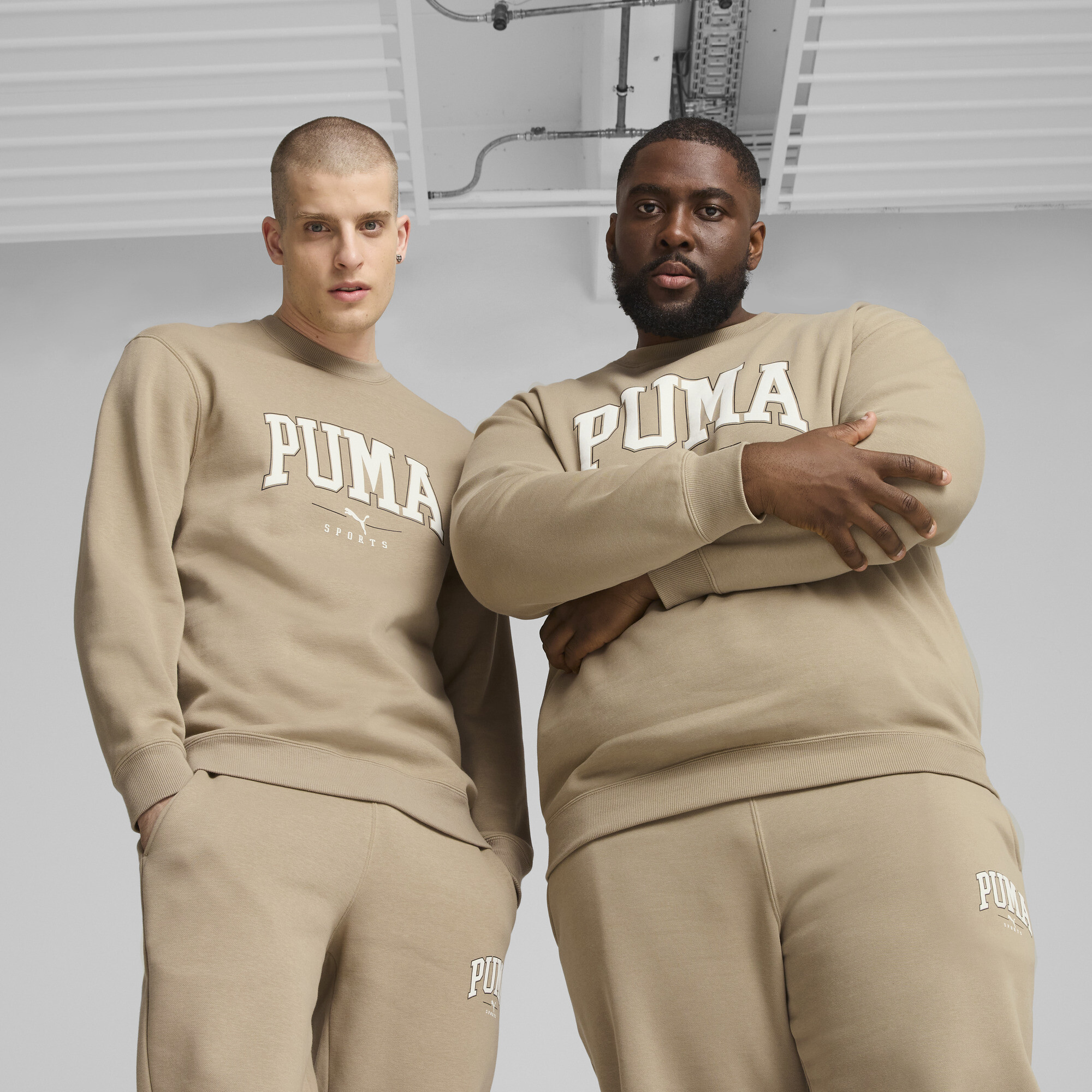 Puma SQUAD Crewneck Herren | Mit Print | Oak Branch | Größe: S