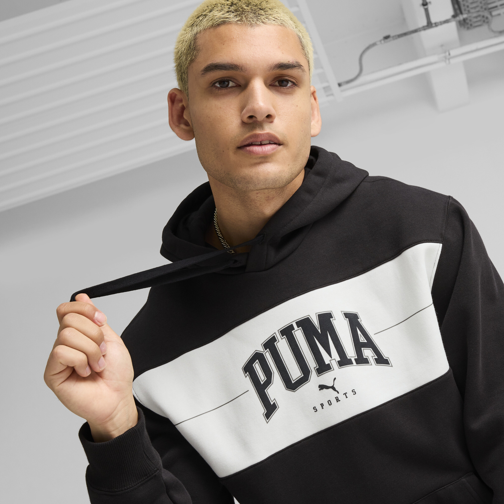 Men's Puma SQUAD Hoodie, Black, Size XXL, Clothing