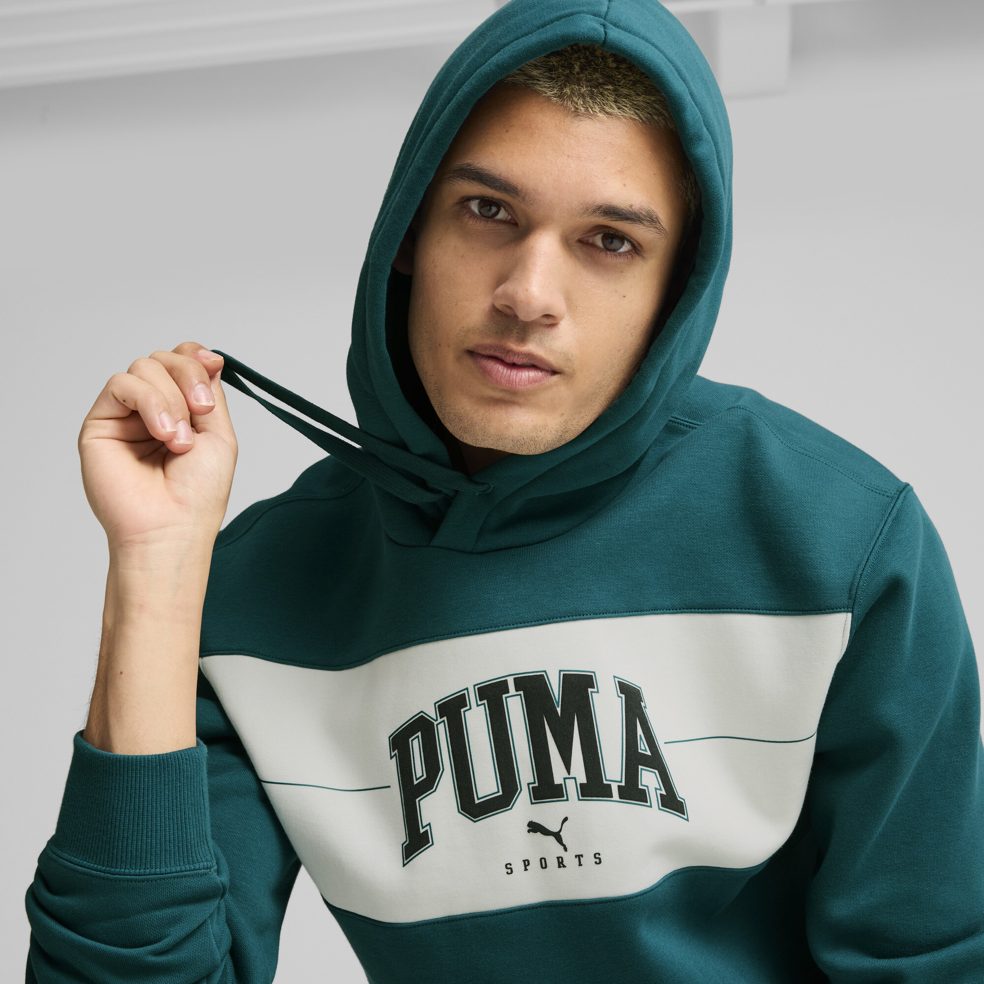 Men's Puma SQUAD Hoodie, Green, Size 3XL, Clothing