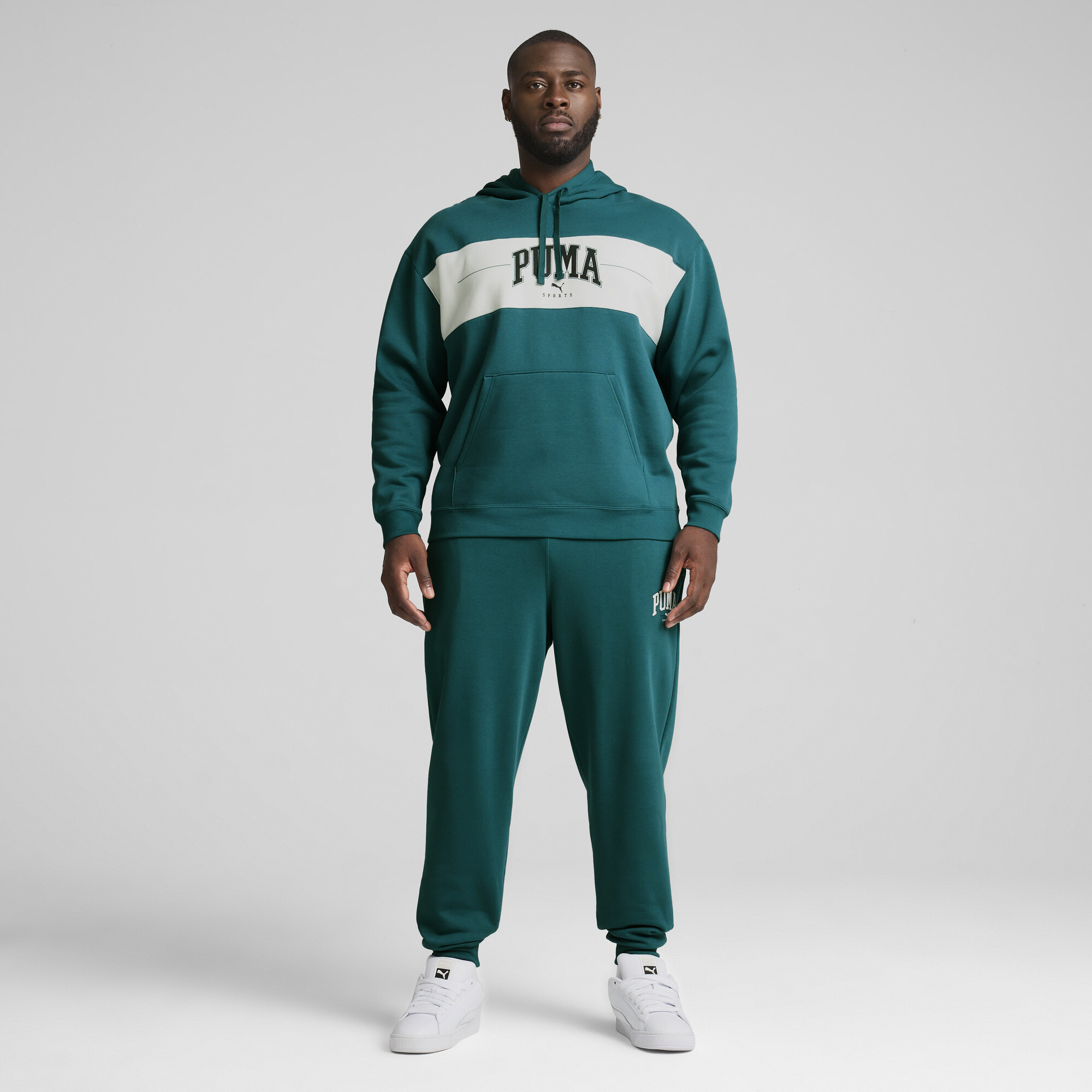 Men's Puma SQUAD Hoodie, Green, Size 3XL, Clothing