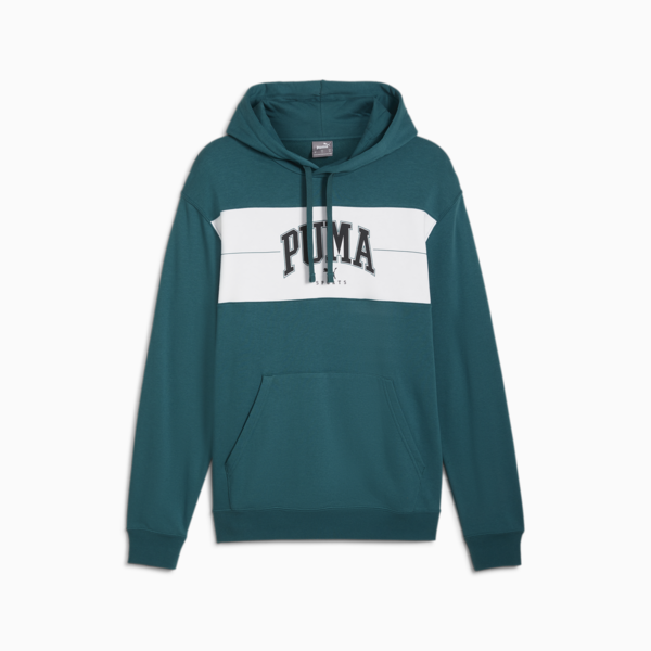 Buzo con capucha PUMA SQUAD para hombre, Cold Green, large-ARG