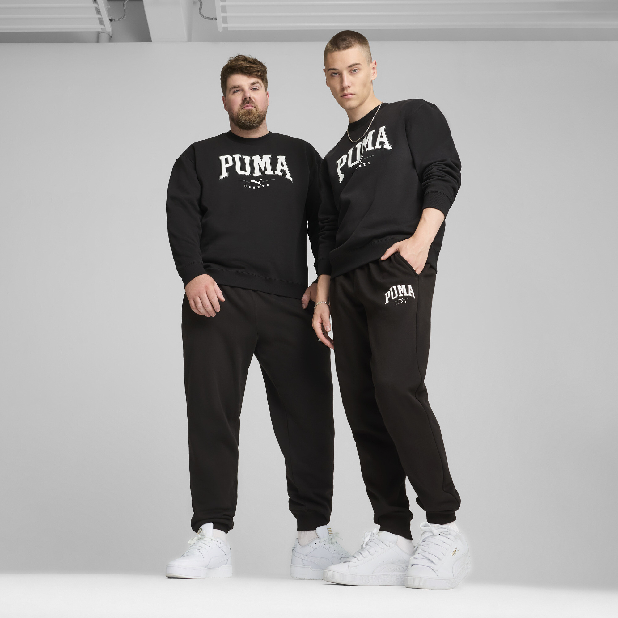 Puma SQUAD Jogginghose Herren | Mit Print | Black | Größe: M