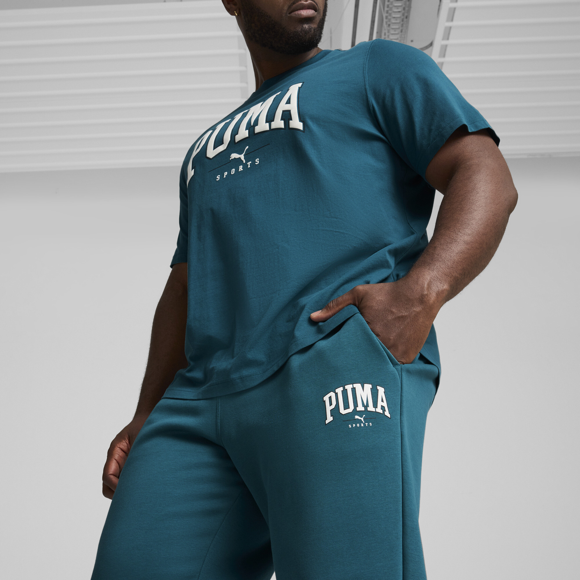 Men's Puma SQUAD Sweatpants, Green, Size 3XL, Clothing