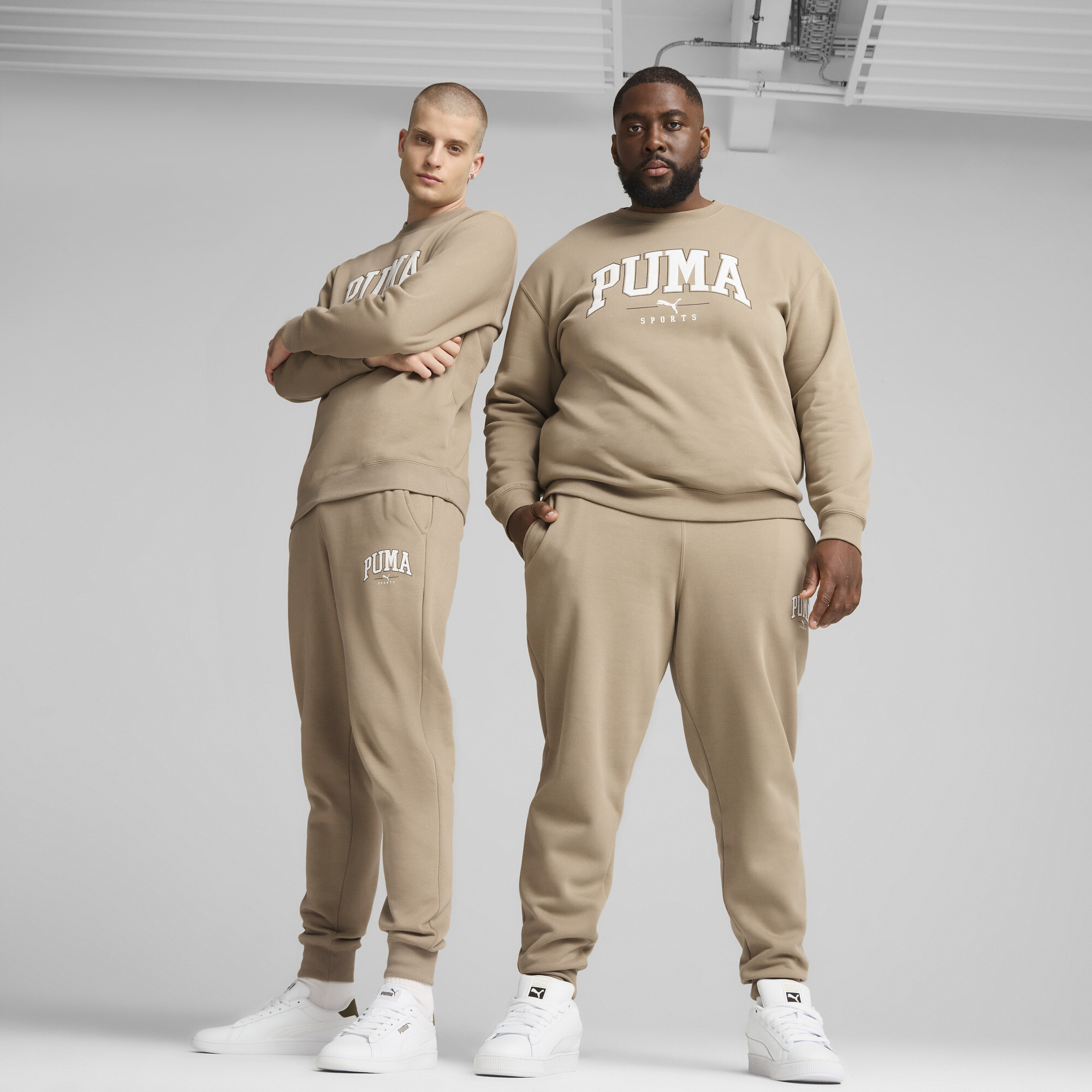 Men's Puma SQUAD Sweatpants, Beige, Size XL, Clothing