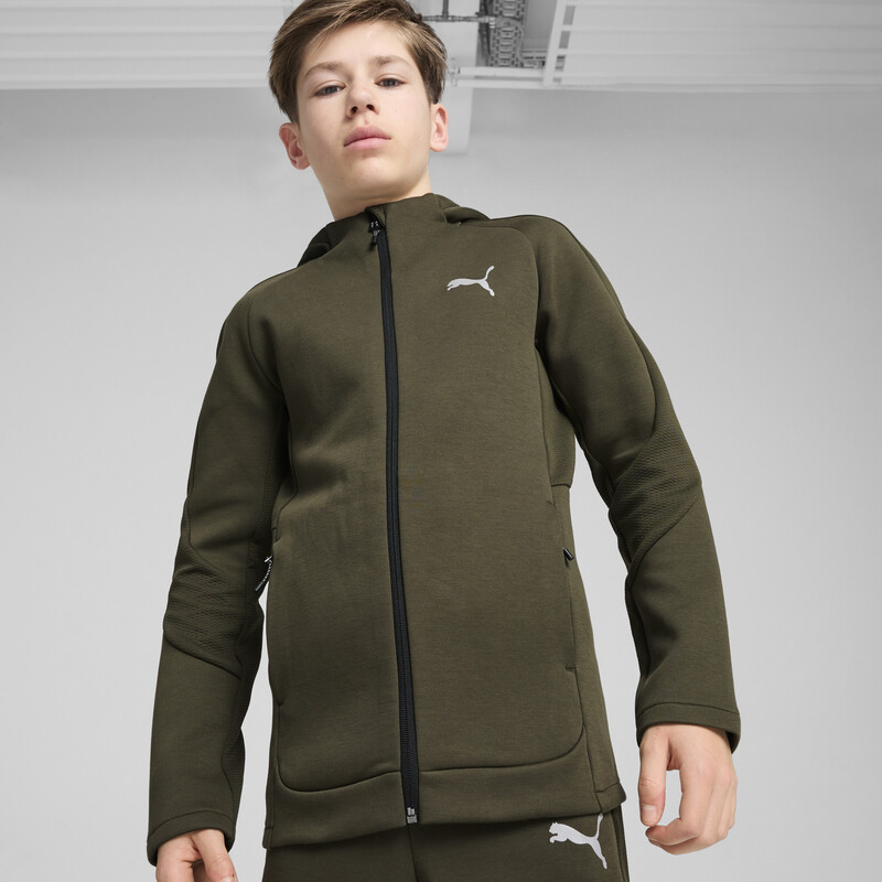 PUMA EVOSTRIPE Full-Zip Youth Hoodie