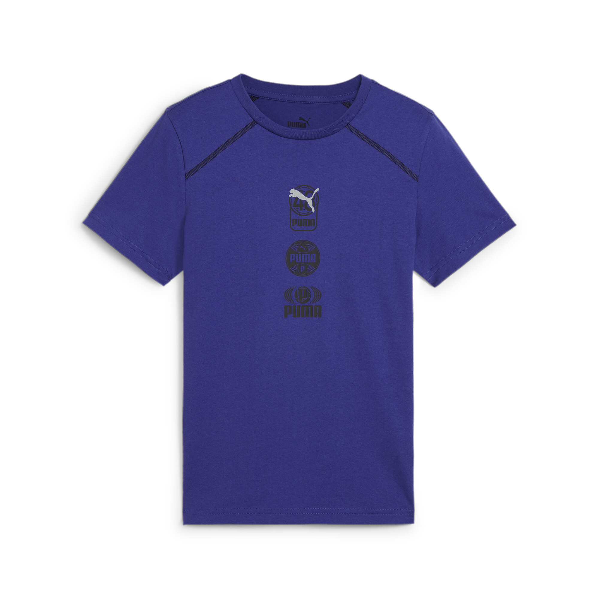 Puma ACTIVE SPORTS T-Shirt mit Grafik Teenager Für Herren Für Damen Für Kinder | Mit Plain | Lapis Lazuli | Größe: 5-6Y