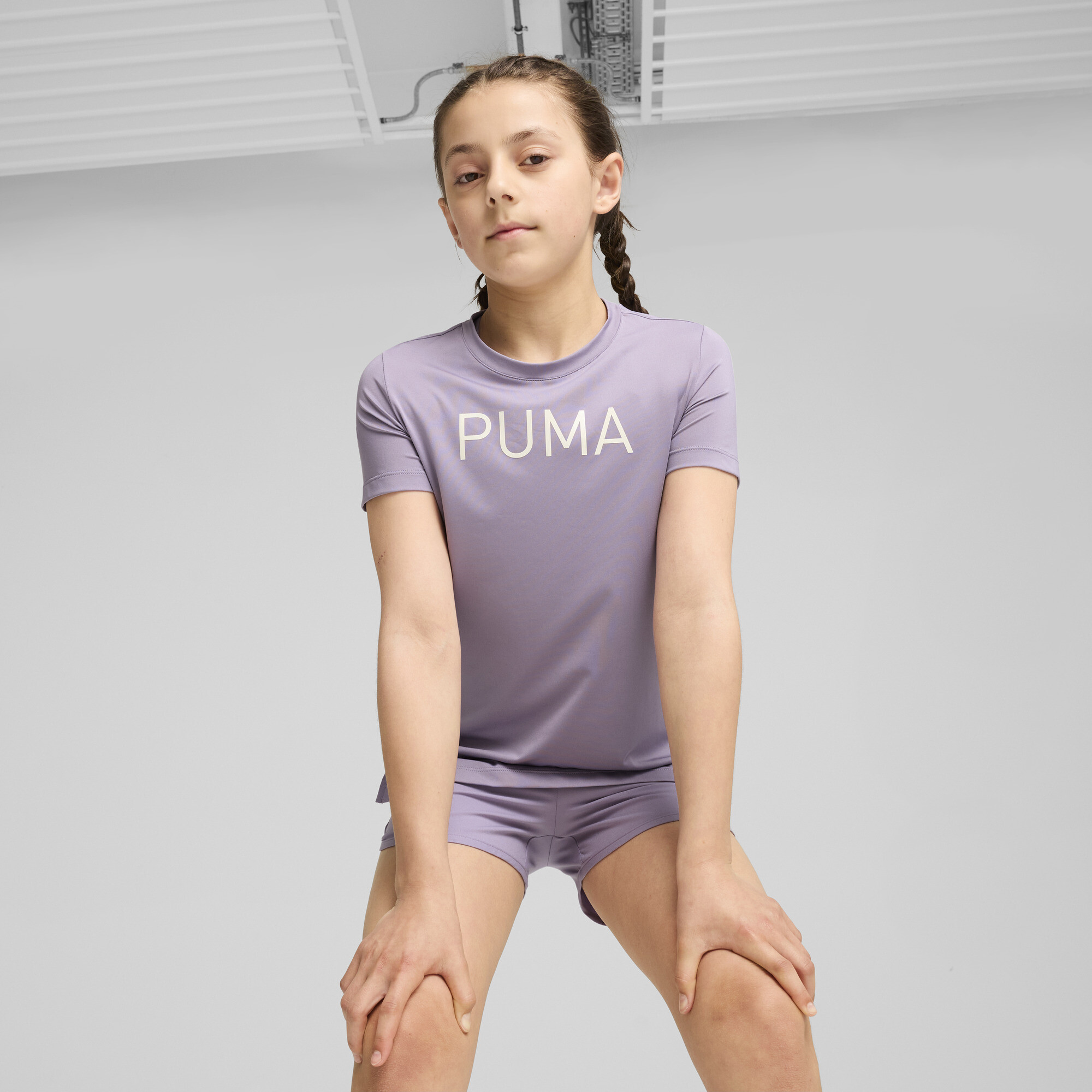 Puma FIT T-Shirt Teenager Für Damen Für Kinder | Mit Plain | Pale Plum | Größe: 15-16Y