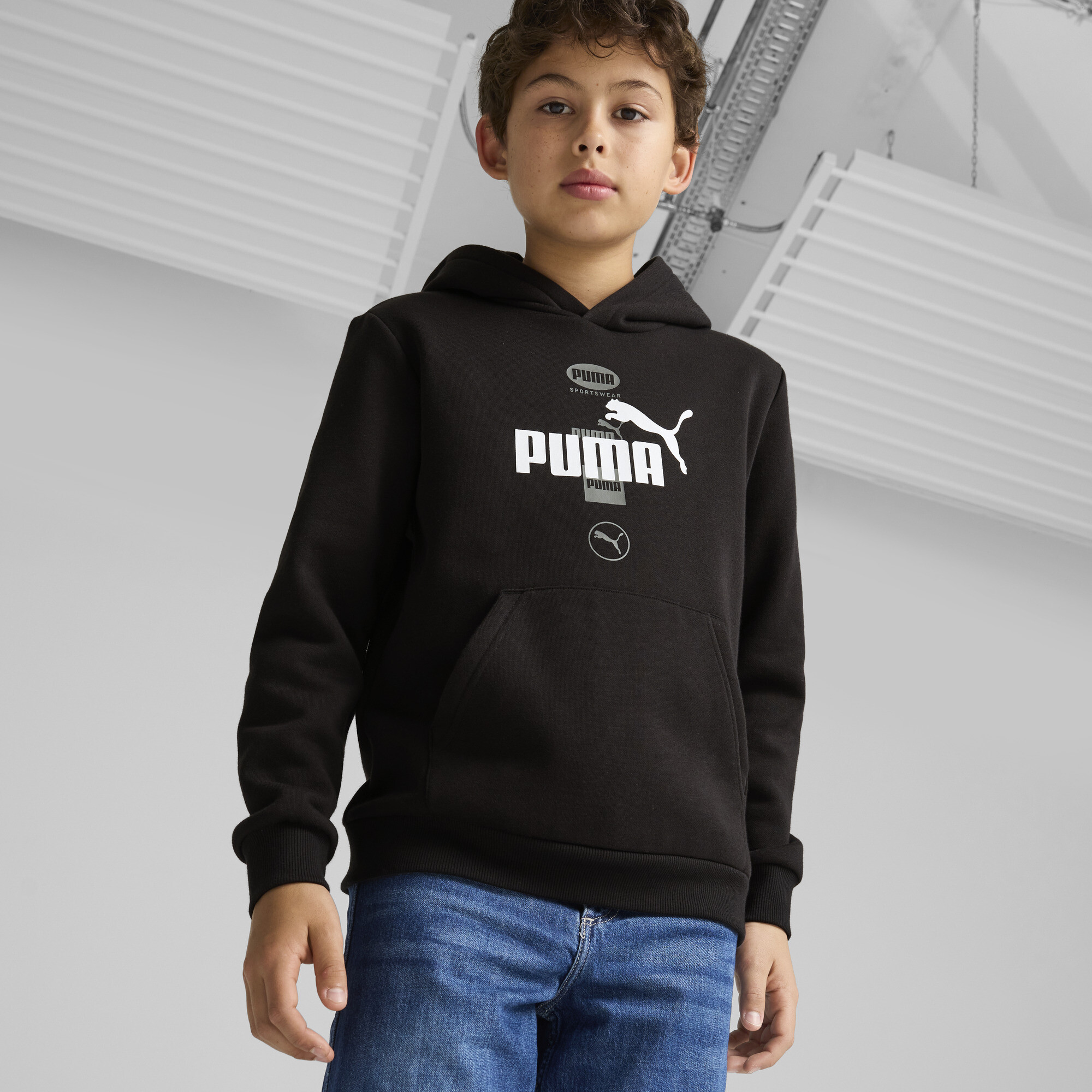 Młodzieżowa Bluza Z Kapturem I Grafiką PUMA POWER