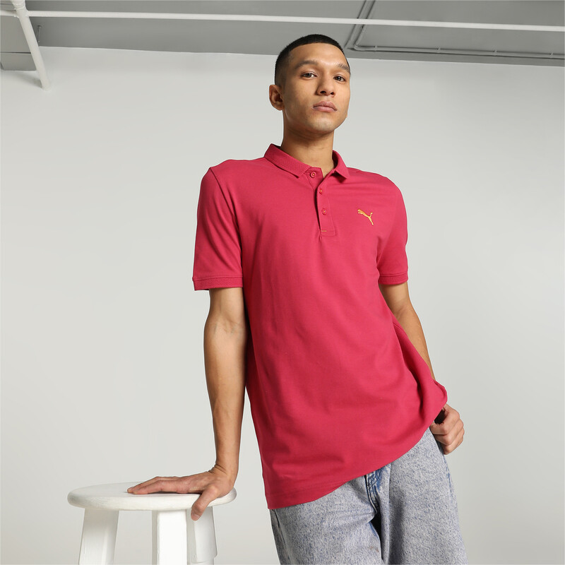 

Men's PUMA Jacquard Collar Slim Fit Polo