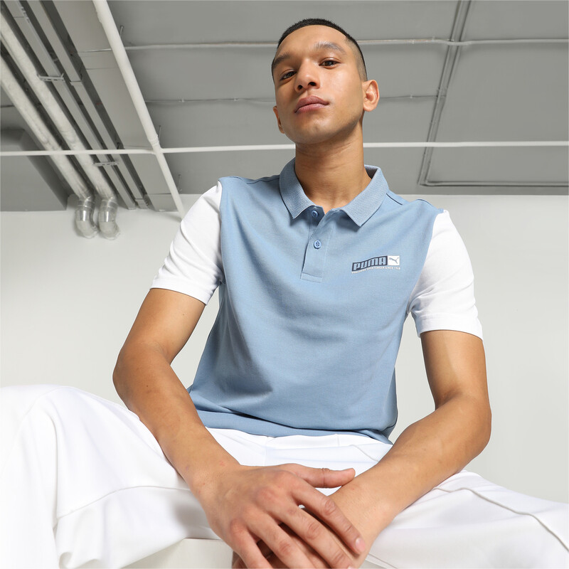 

Men's PUMA Contrast Sleeve Slim Fit Polo