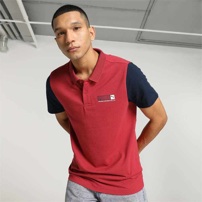 

Men's PUMA Contrast Sleeve Slim Fit Polo