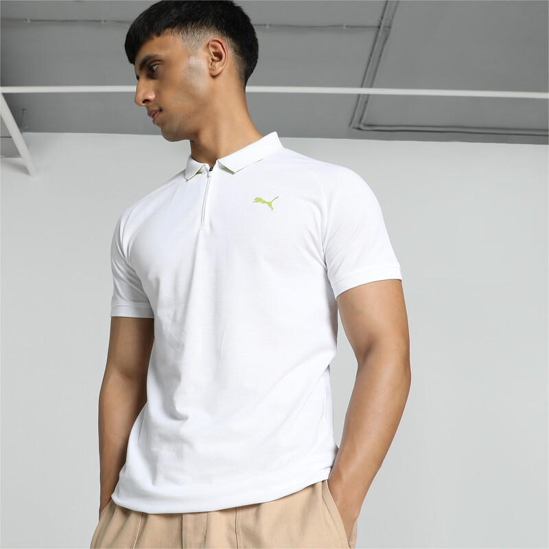 Men's PUMA Raglan Sleeve Slim Fit Polo