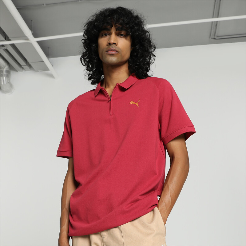 Men's PUMA Raglan Sleeve Slim Fit Polo