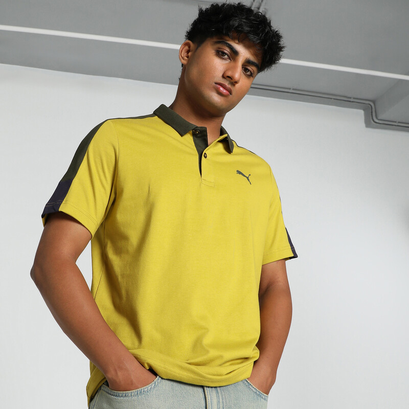 

Men's PUMA Shoulder Colorblock Polo
