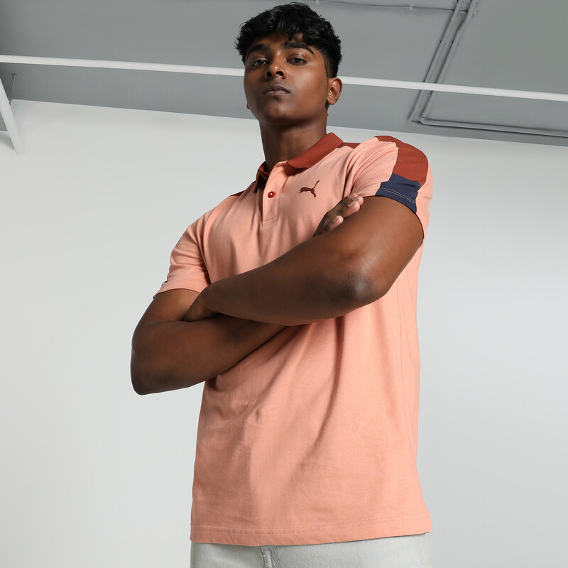 

Men's PUMA Shoulder Colorblock Polo