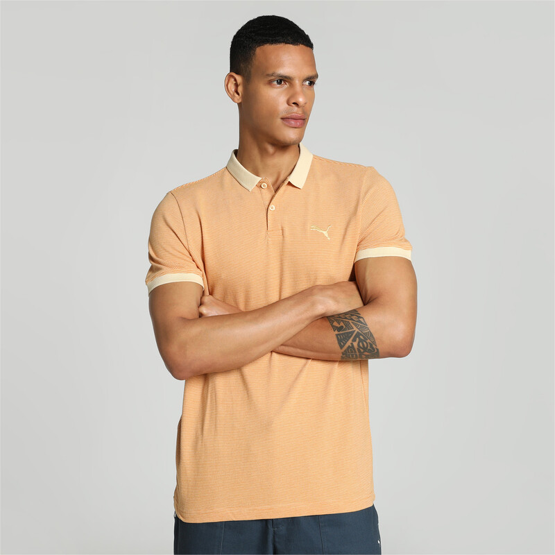 Puma orange polo shirt clearance