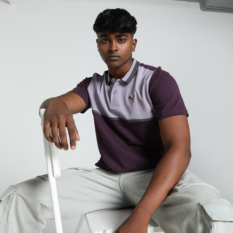 

Men's PUMA Colorblock Polo