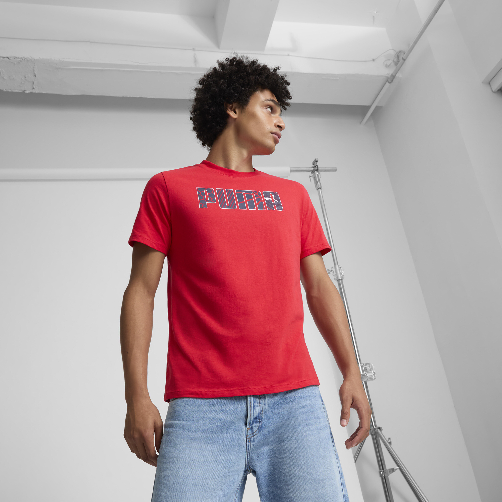 PUMA Men's Hoops Logo Tee