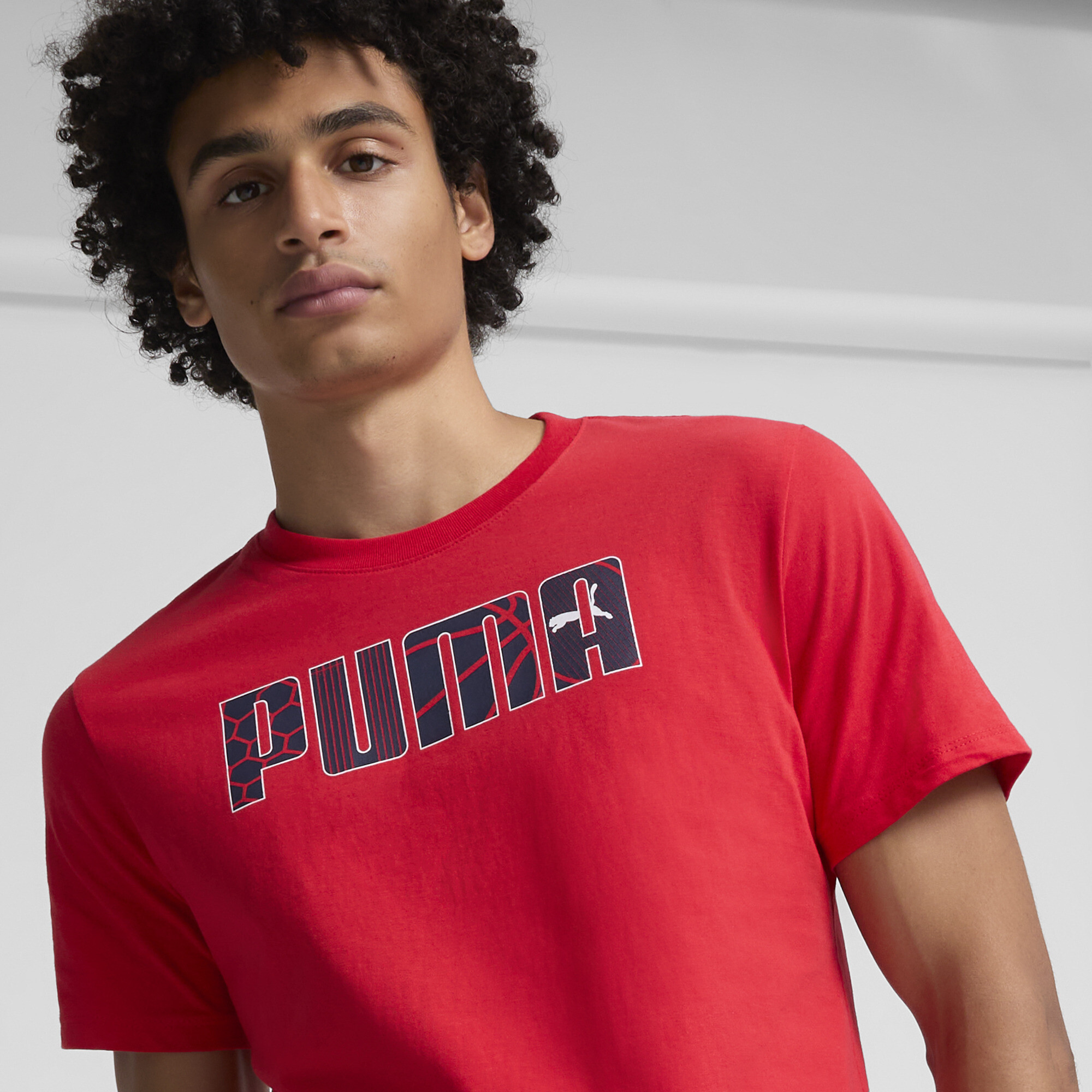 PUMA Men's Hoops Logo Tee