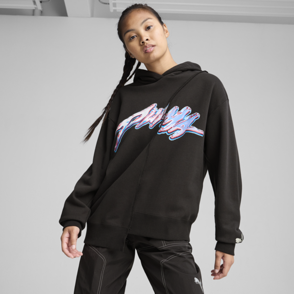 Buzo de basketball con capucha Cherry On Top para mujer, PUMA Black, large-ARG