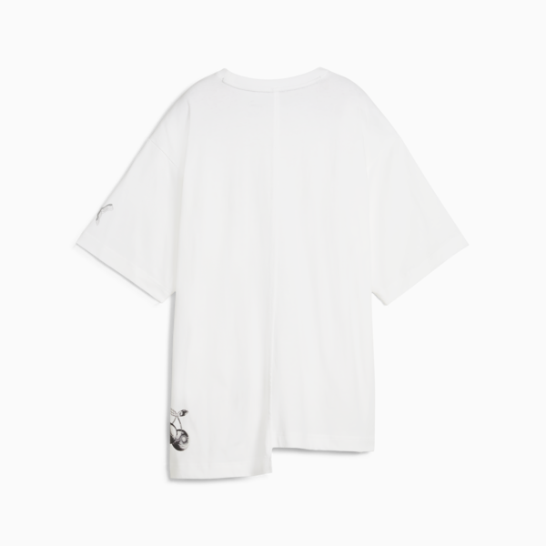 Remera de basketball Cherry On Top Cut And Sew para mujer, PUMA White, large-ARG
