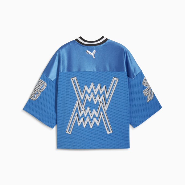Remera de basketball Cherry on Top corta para mujer, Hyperlink Blue, large-ARG