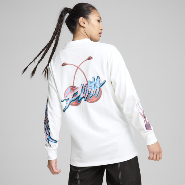 Buzo de basketball Cherry On Top para mujer, PUMA White, large-ARG