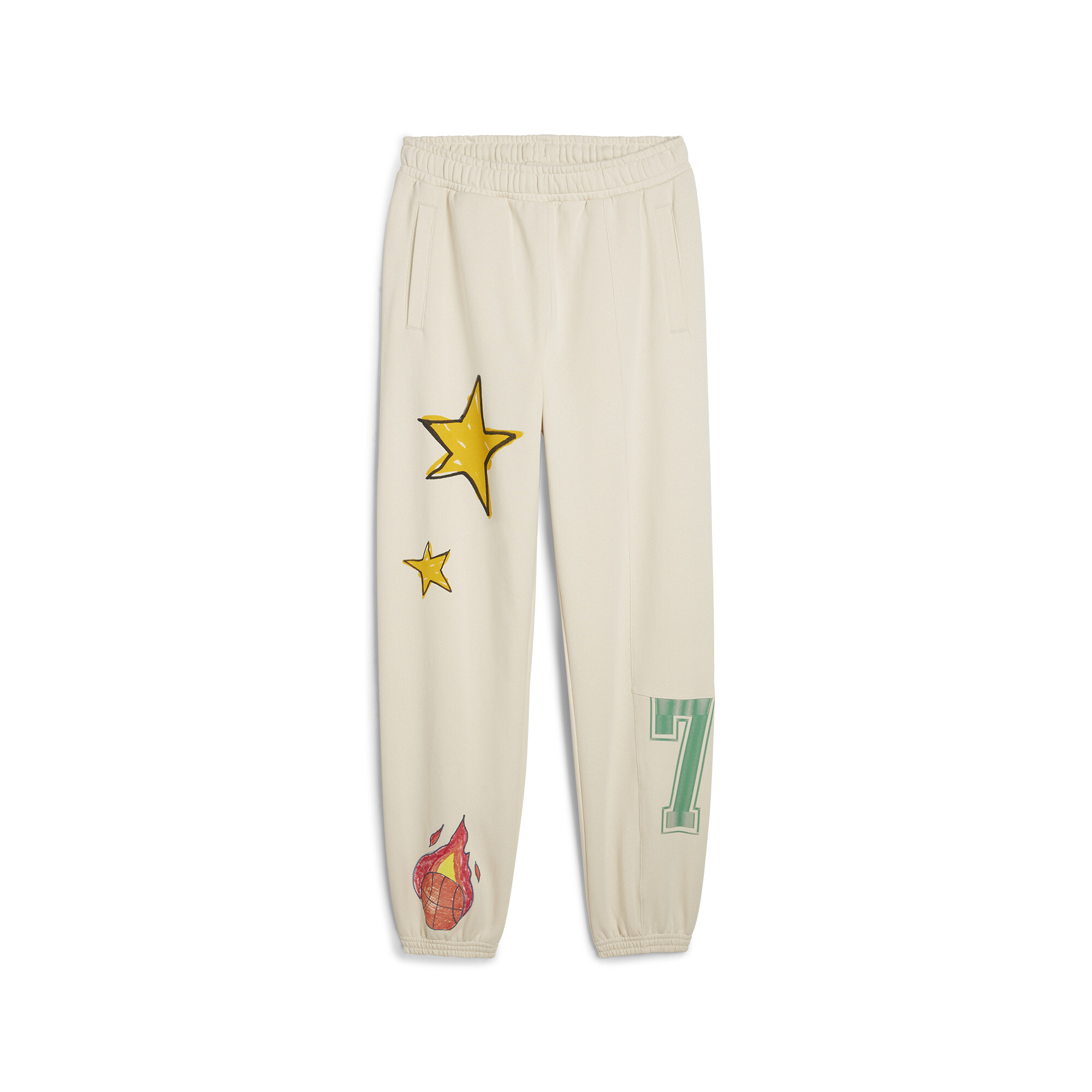 Puma Getting Crafty Basketball-Jogginghose Unisex | Mit Plain | Alpine Snow | Größe: XXS