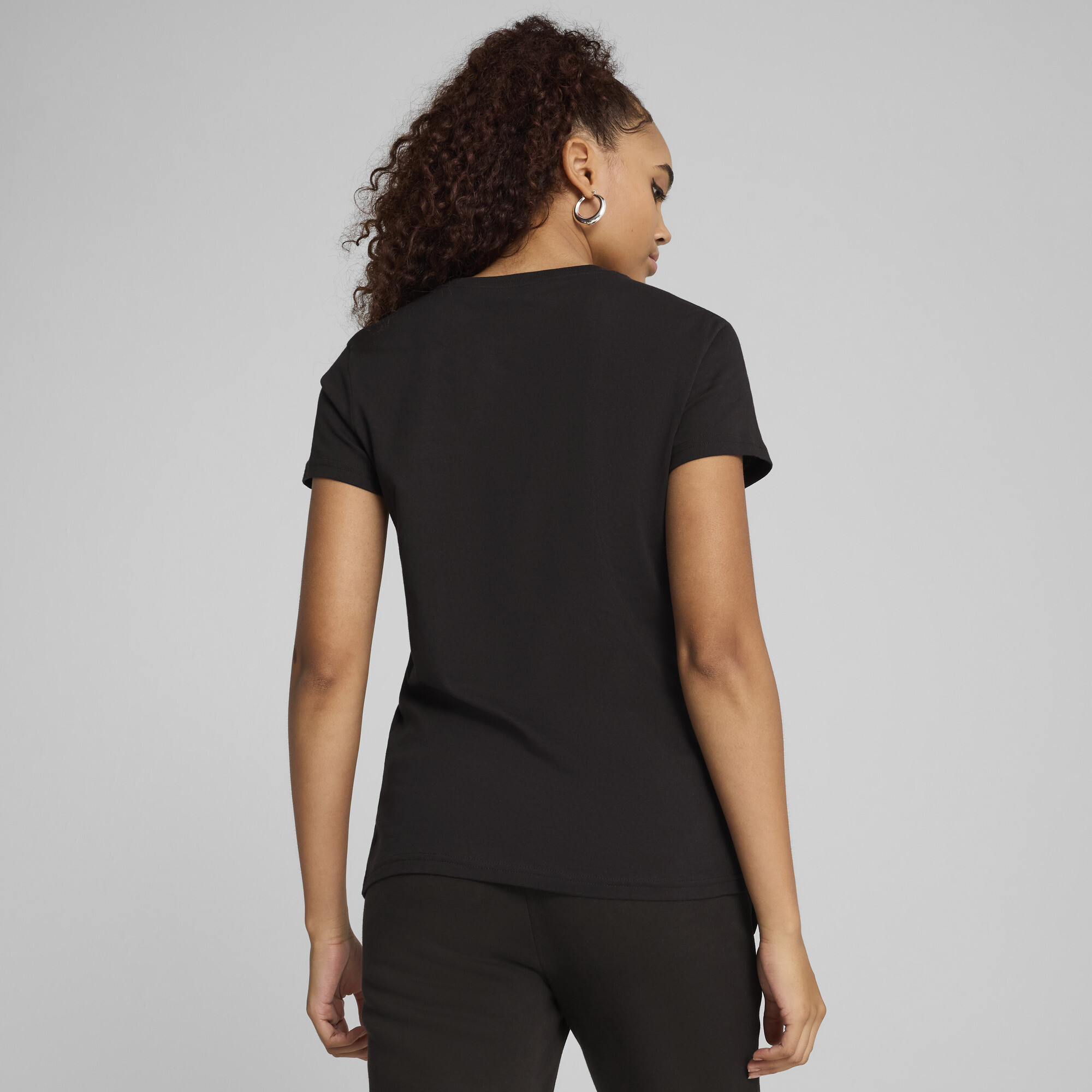 PUMA ESS No. 1 T-shirt met logo voor Dames, Zwart, Maat XL thumbnail 5
