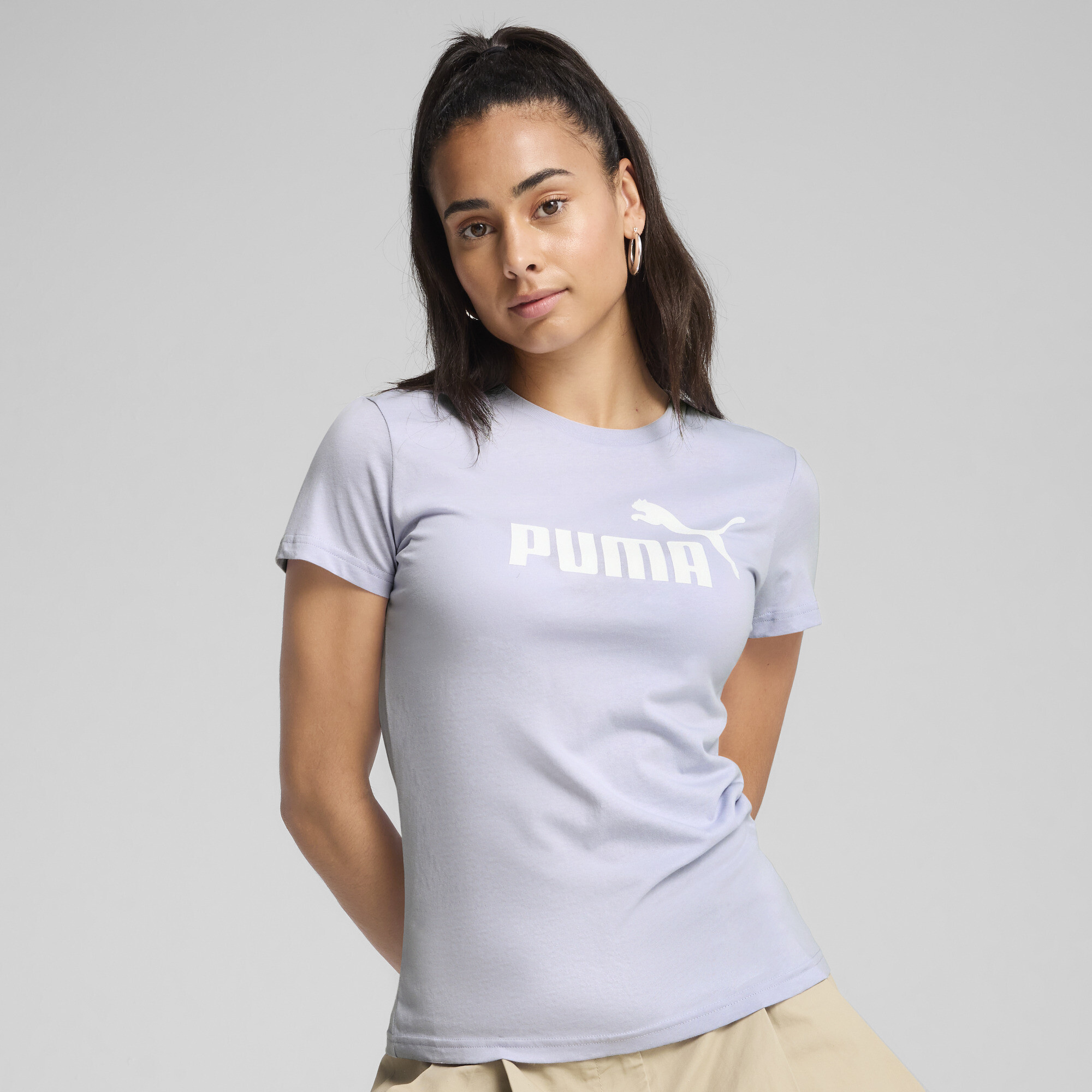 Puma ESS No. 1 Logo T-Shirt Damen | Mit Logo Print | Cool Weather | Größe: S