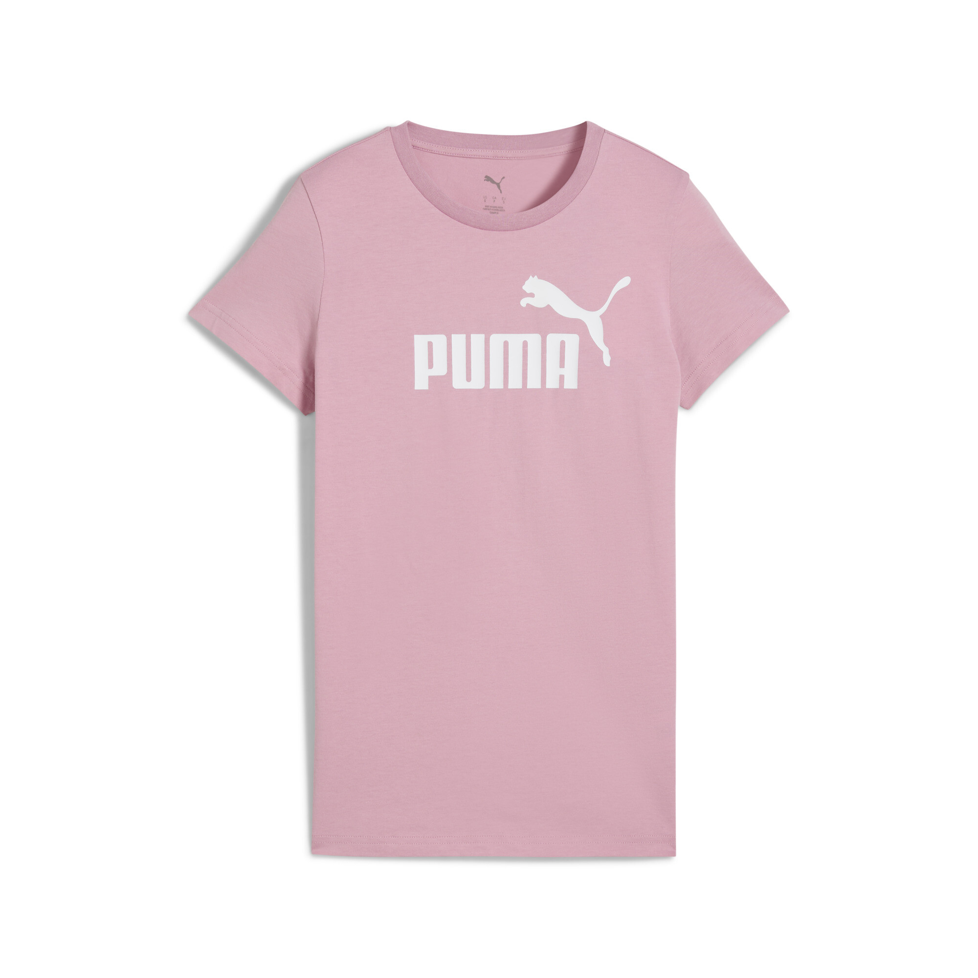 PUMA ESS No. 1 Logo T-shirt voor Dames, Roze, Maat 3XL thumbnail 3
