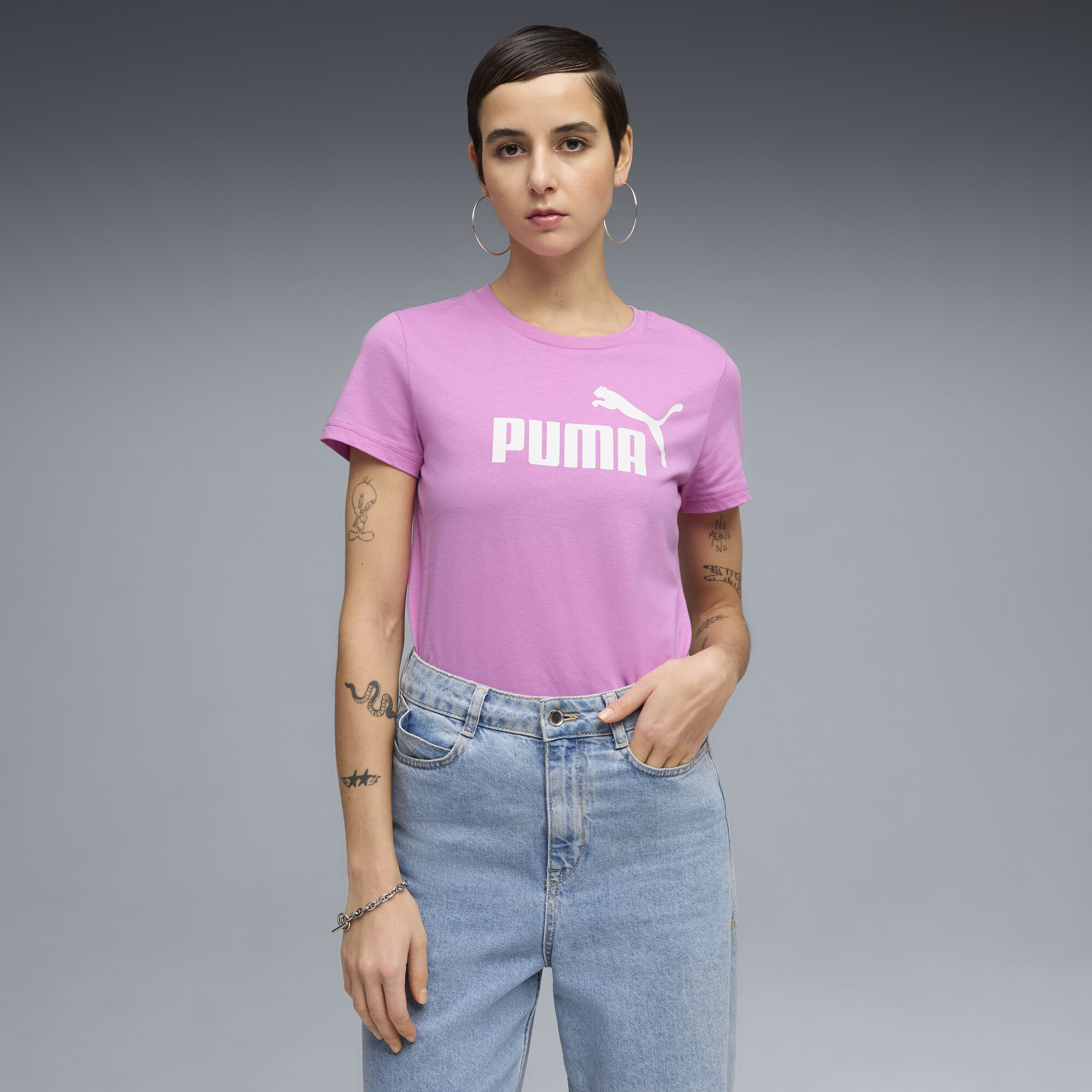 PUMA ESS No. 1 Logo T-shirt voor Dames, Maat XS